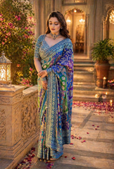 Ajrakh saree