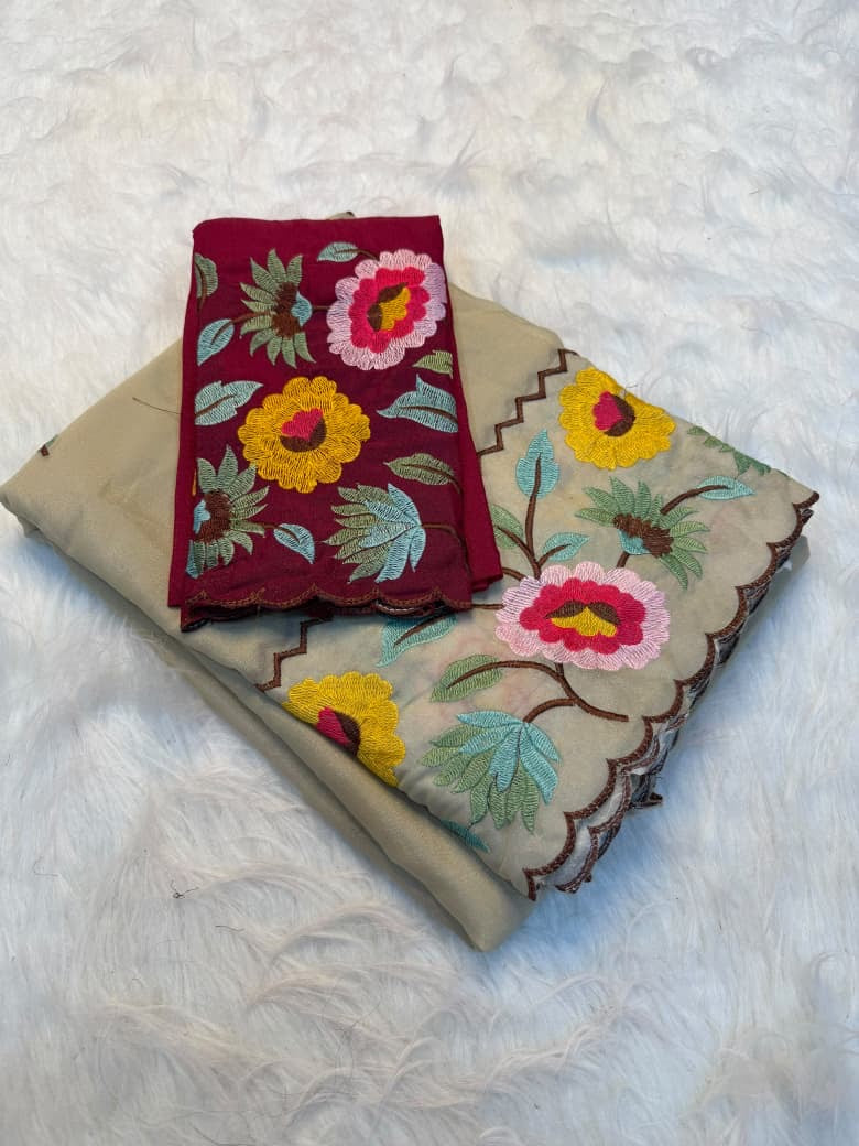 Flower saree