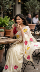 flower saree