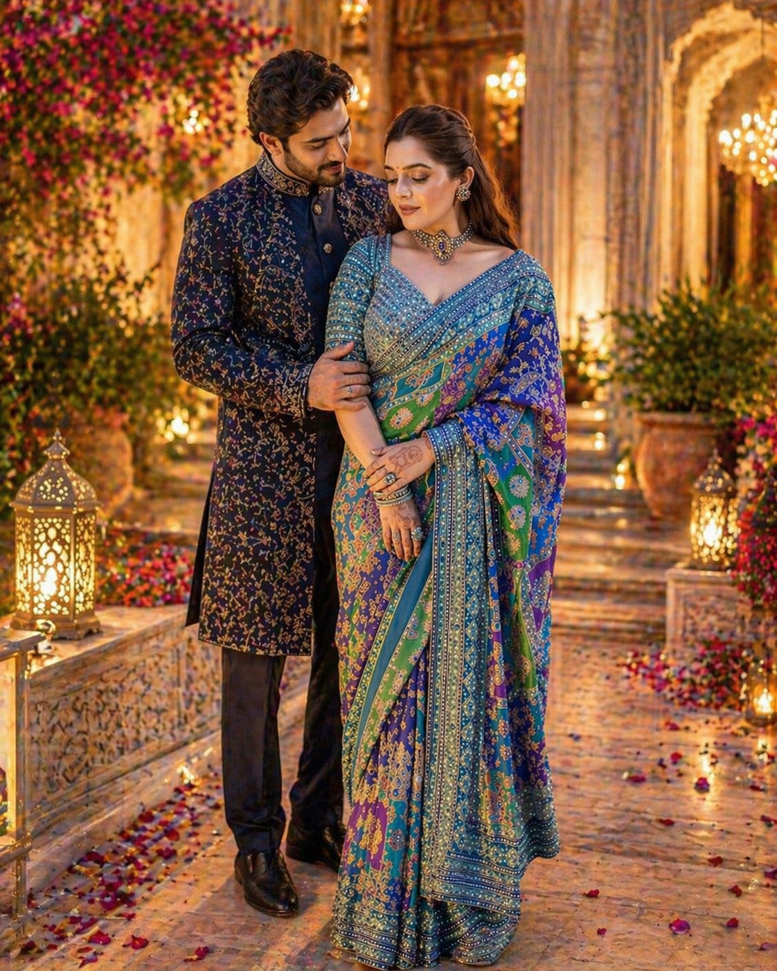 Ajrakh saree